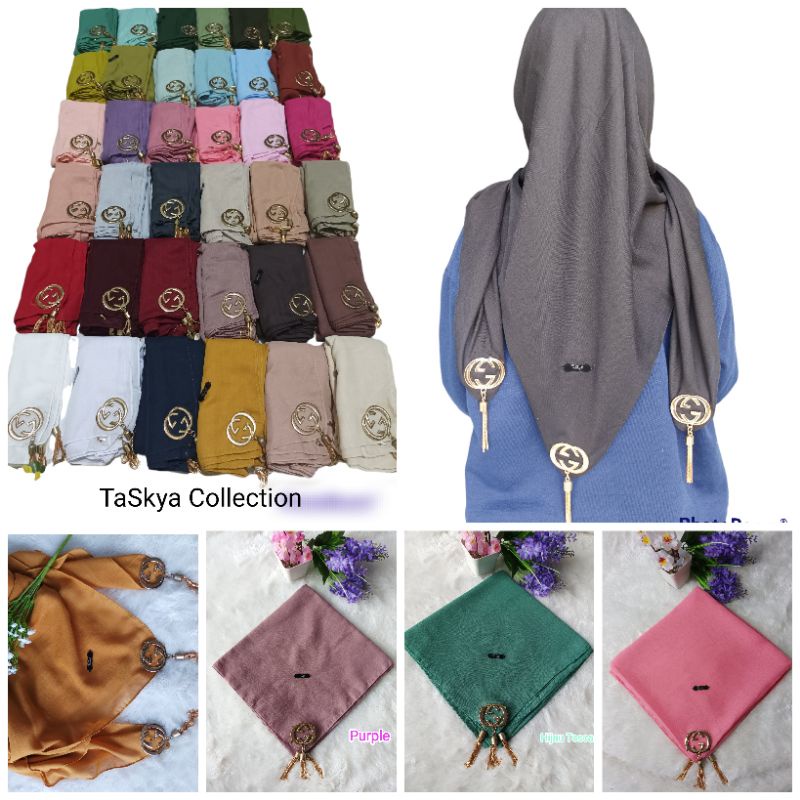 Segi empat gucci by taskya/Jilbab segiempat voal/Kerudung voal premium