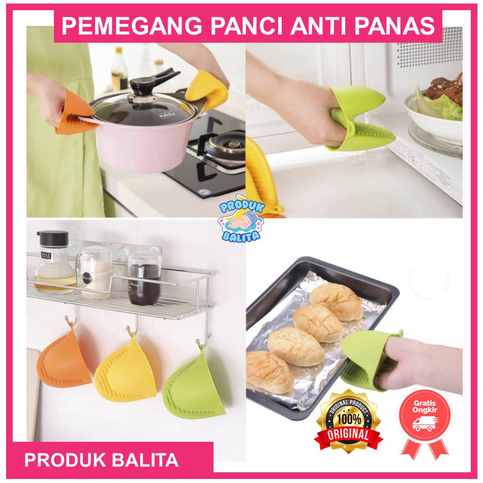 Pemegang Panci Anti Panas Sarung Tangan Silikon Silicone Gloves Oven