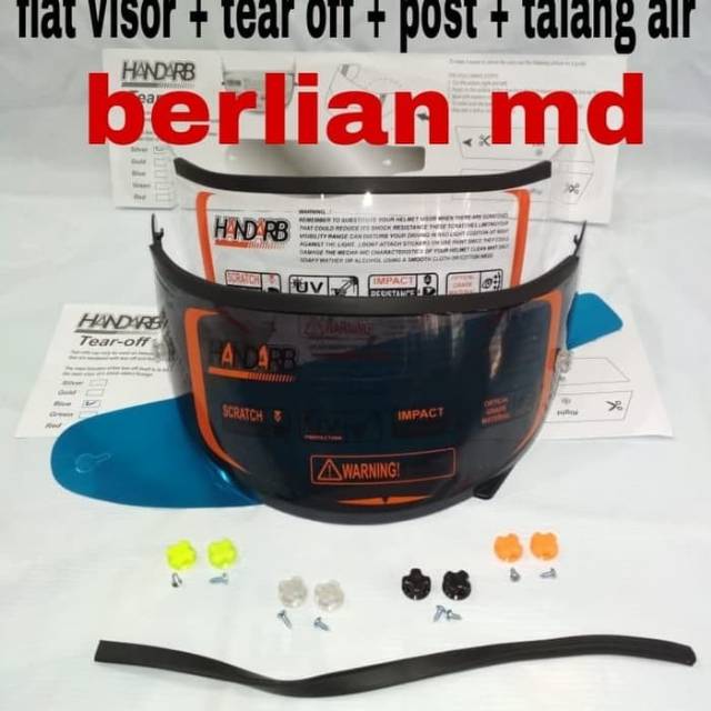 Paket ganteng kaca flat + tear off+posh+talang air kyt rc_7 kyt  10 kyt k2r mds viktory dll.