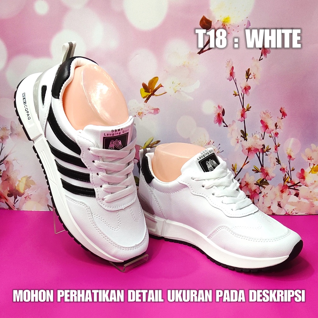 Sepatu Sneakes gadis T18 / 8805 Sepatu perempuan masa kini model terbaru SPTSW