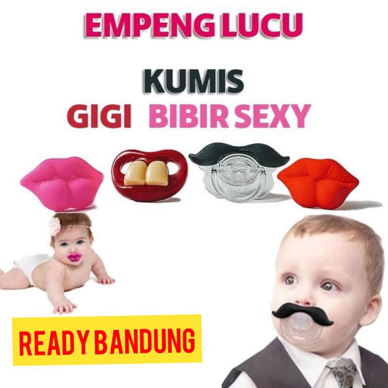 GIGITAN BAYI EMPENG LUCU , EMPENG GIGI, EMPENG KUMIS DOT BAYI