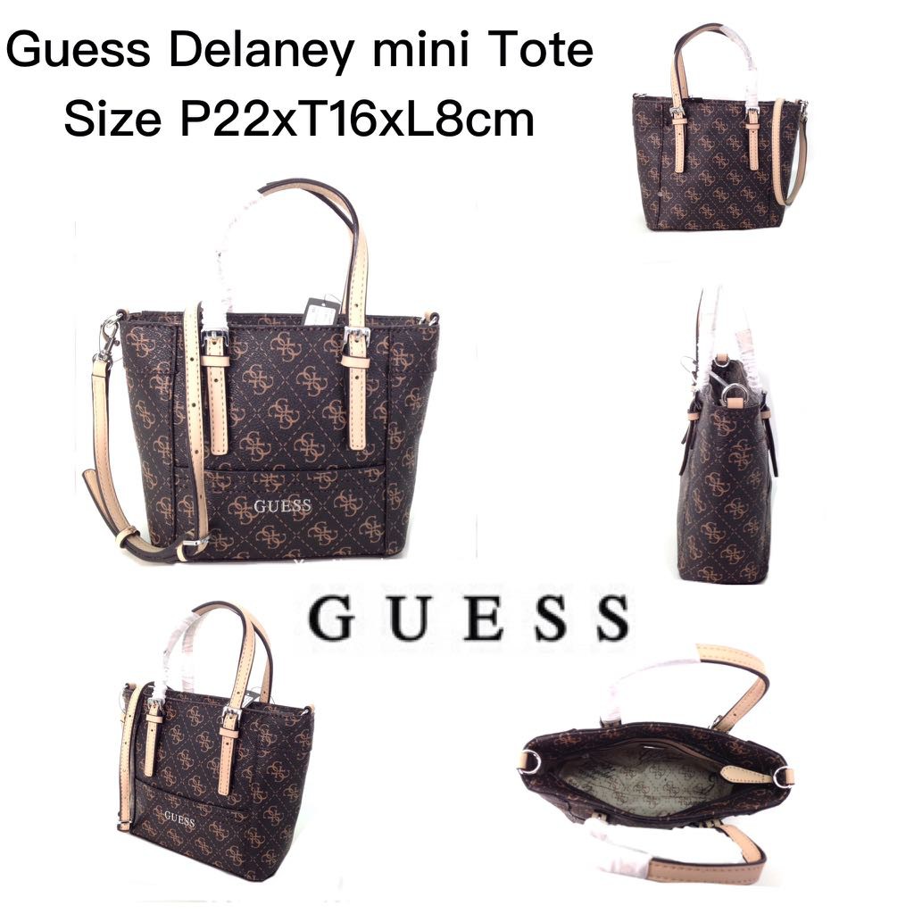 guess delaney mini tote