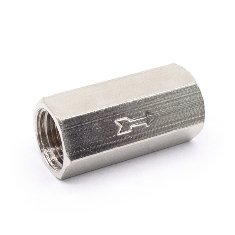 Check Valve Air Oil 1/4 Inch No Return Valve 1/4" One Way Valve