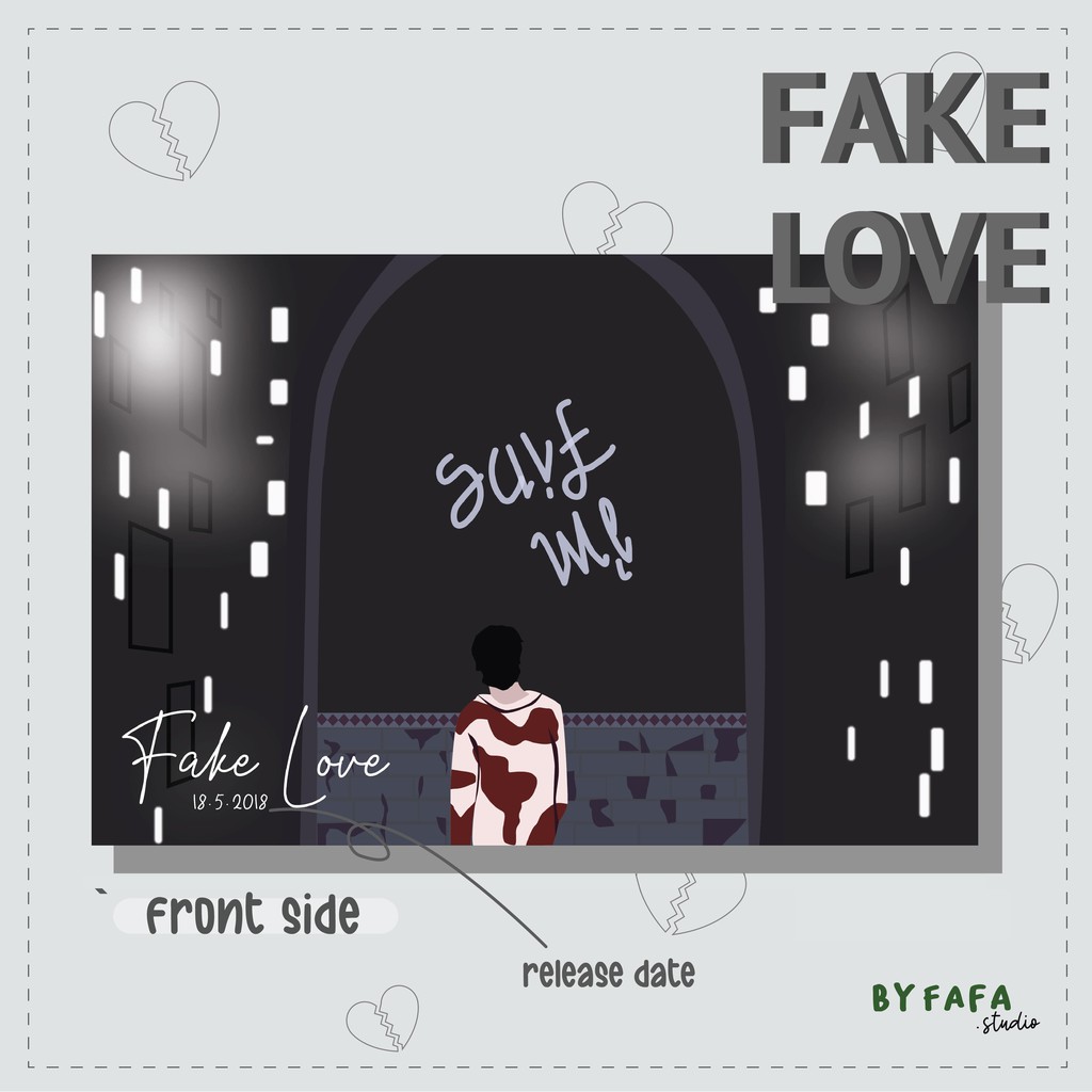 

fake love postcard