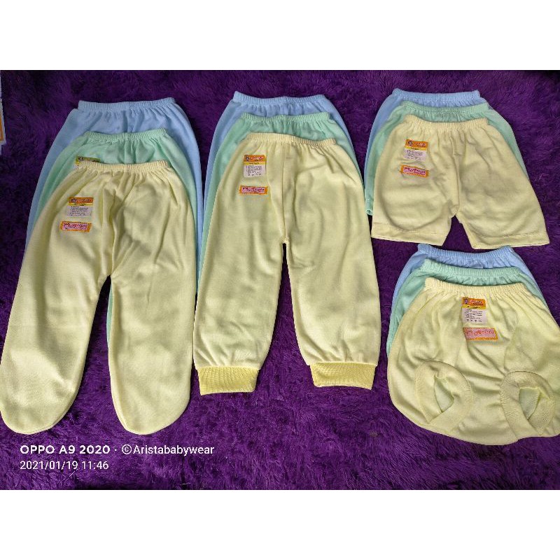 ARISTA BABY - PAKET HEMAT(12pcs) CELANA BAYI LEMBUT BORDIR ARISTA