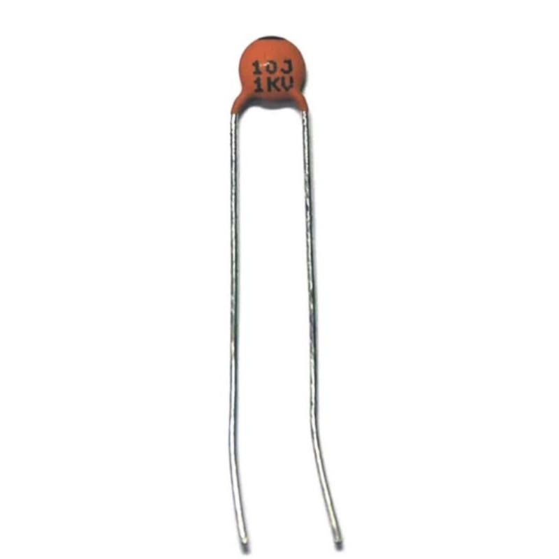 Disc Ceramic Capacitor 10pF 1KV J ±5% NP0 Pitch=5mm RoHS Taiwan NPO