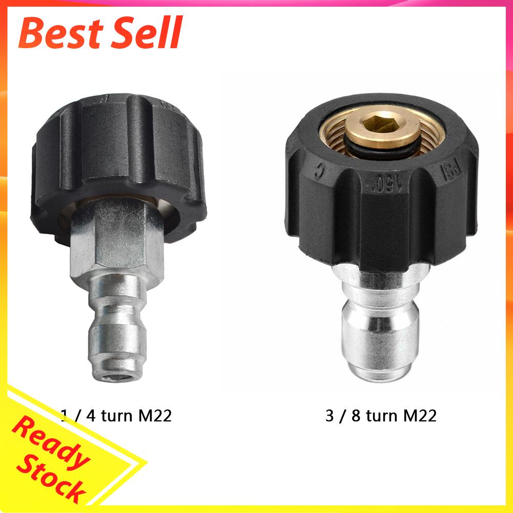 Adapter Konektor Male 1 / 4 3 / 8 Ke M22 14 15 Female Untuk Pressure Washer