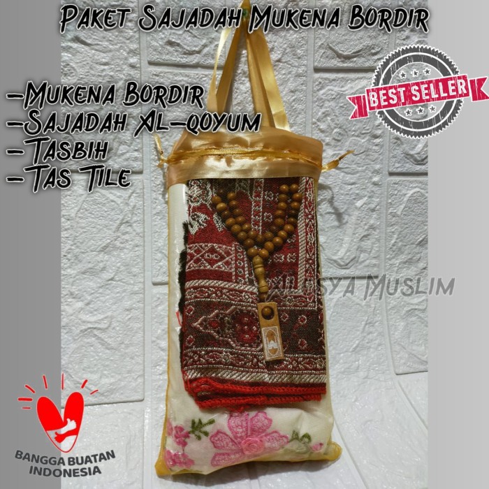 Paker Souvenir Mukena Bordir harga best seller dan bisa bayar ditempat/COD