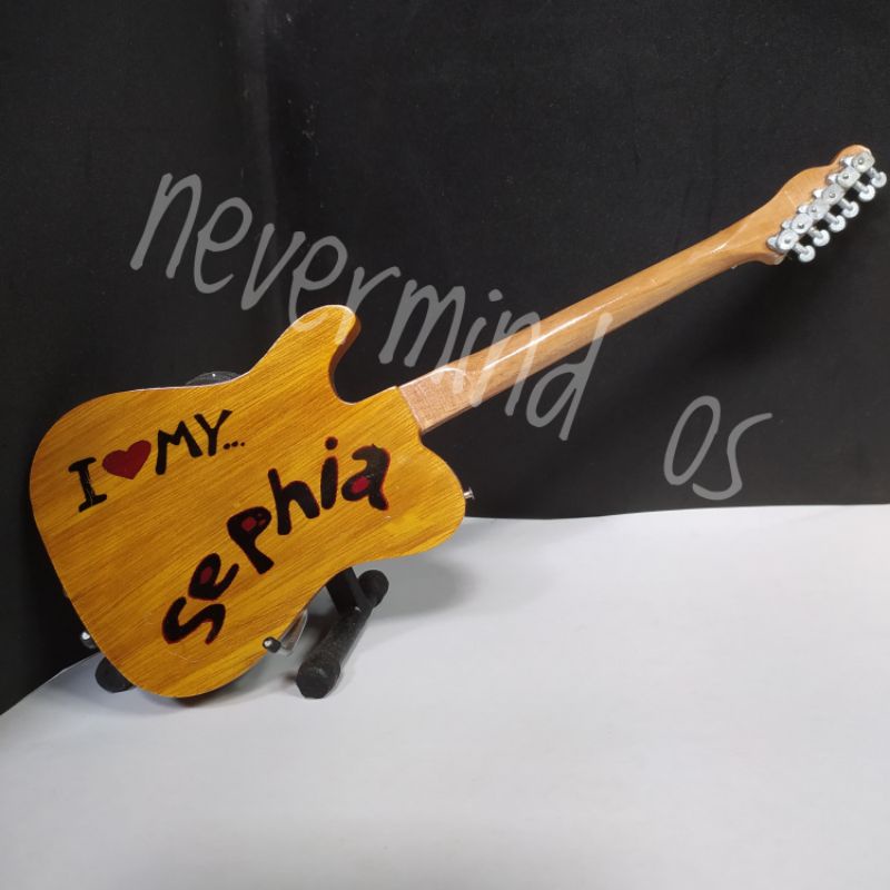miniatur gitar fender telecaster eross sheila on 7 i love my sephia