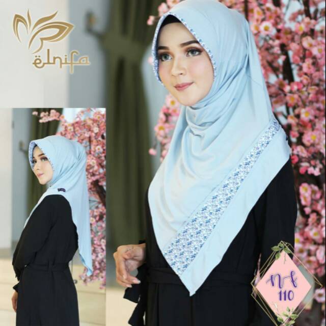 Jilbab el nifa,  eskudo motif samping