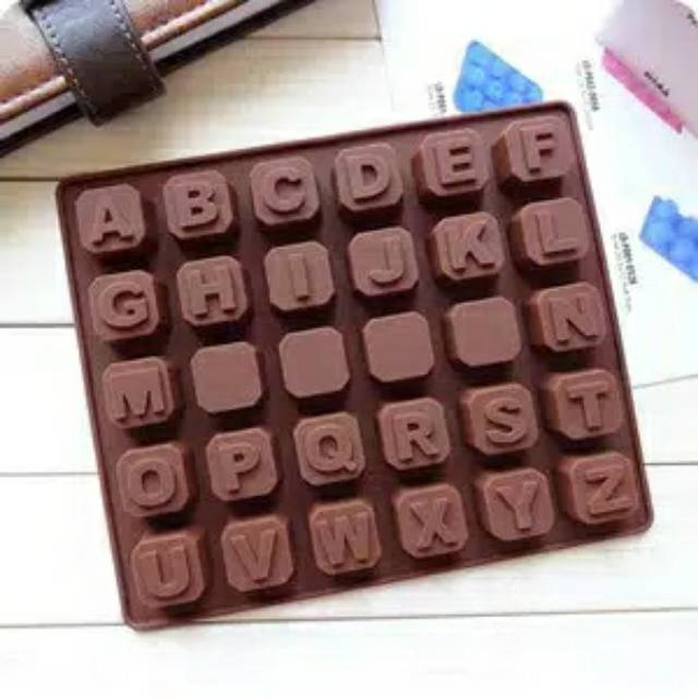 [Istana Baking] Cetakan Silikon Coklat Huruf Abjad Alfabet Silicone Mold