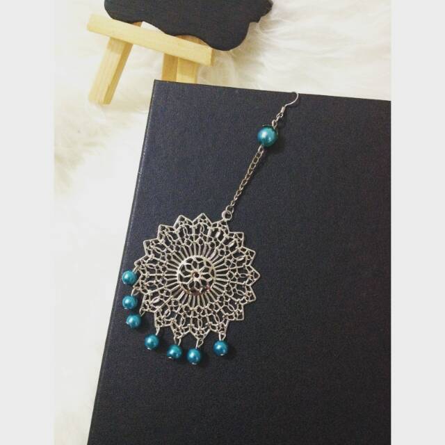 Bros Juntai Jilbab Panjang anting korea anting gantung anting bulat anting bulu ayam