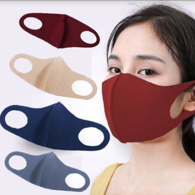 Masker bahan scuba/masker korea/masker penutup mulut