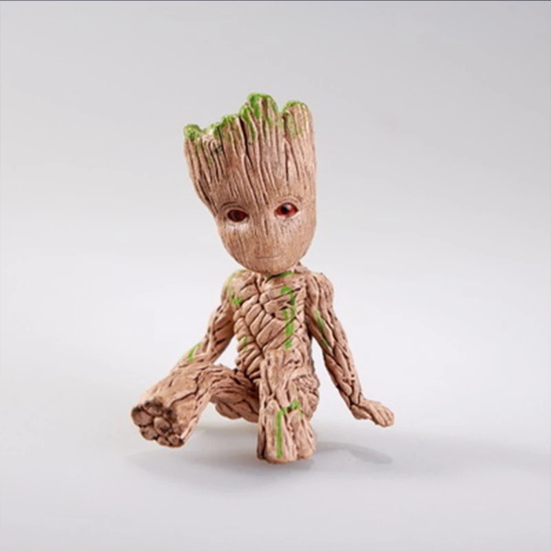 Mainan Action Figure Model Kartun Marvel Avengers Groot Guardians Of The Galaxy Ukuran 6cm Untuk Interior Mobil