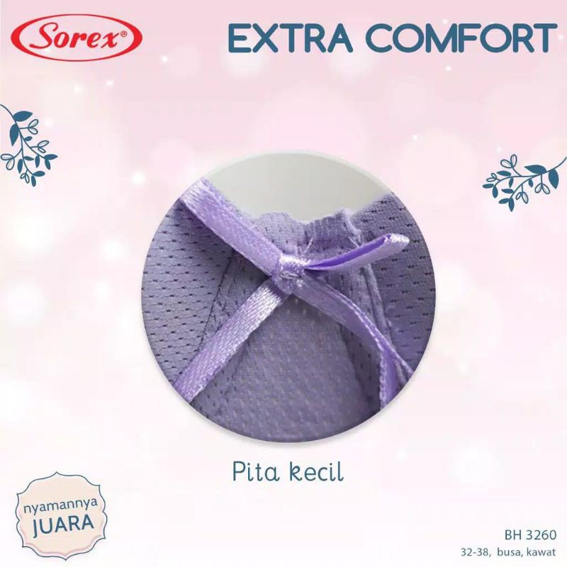 SOREX bra extra Comfort  3260 Busa tipis Berkawat