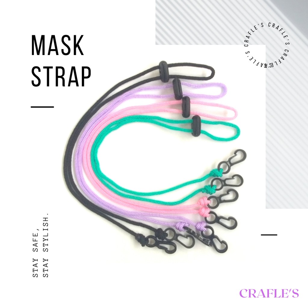 TERMURAH! CRAFLE'S MASK STRAP / STRAP MASKER / LANYARD TALI KALUNG MASKER UNISEX