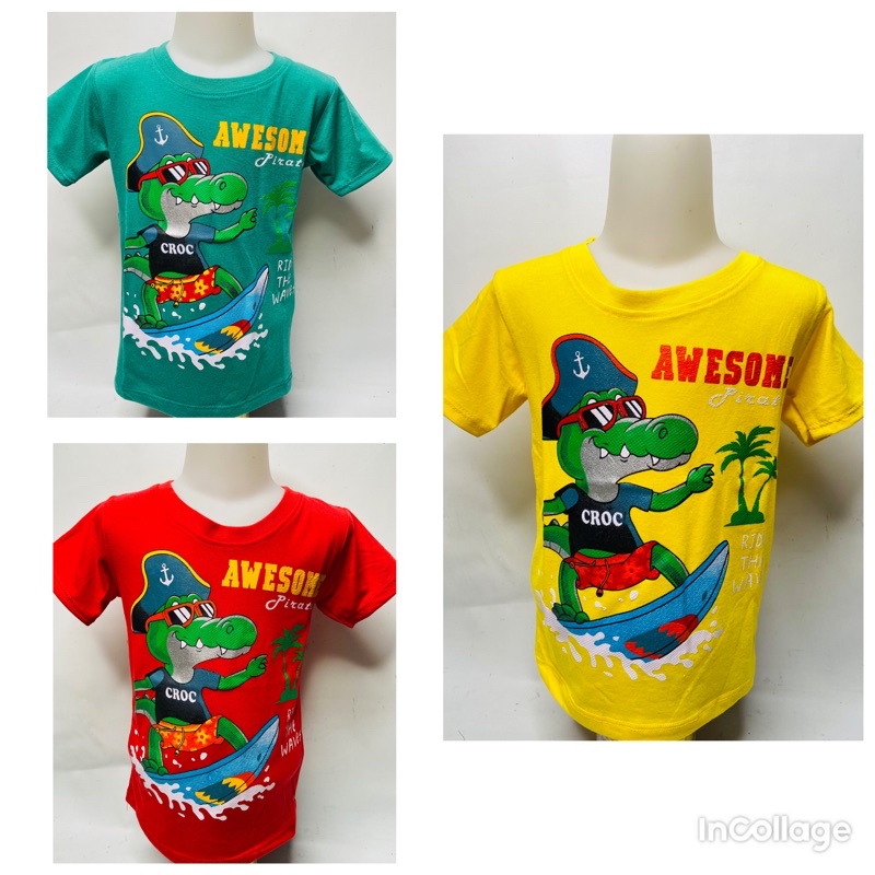 Kaos anak laki-laki-kaos AWESOME CROC 1-10 tahun