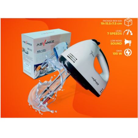 Hand Mixer Advance MX-133 - Pengaduk Adonan Kue Advance MX-133 - Mixer Kue Advance