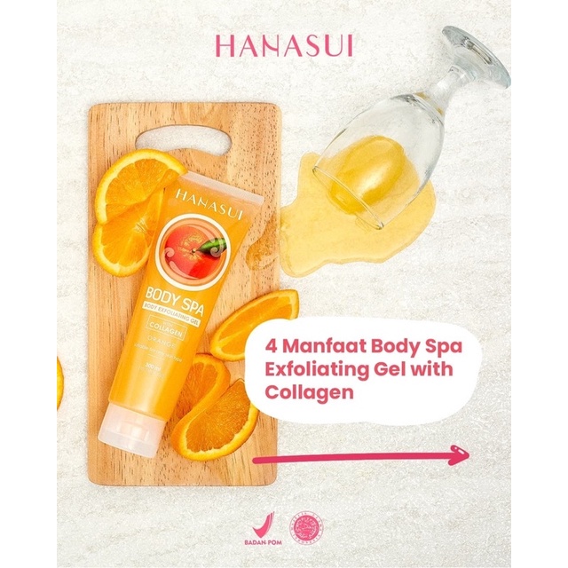 HANASUI Body Spa Exfoliating Gel with Collagen 300ml