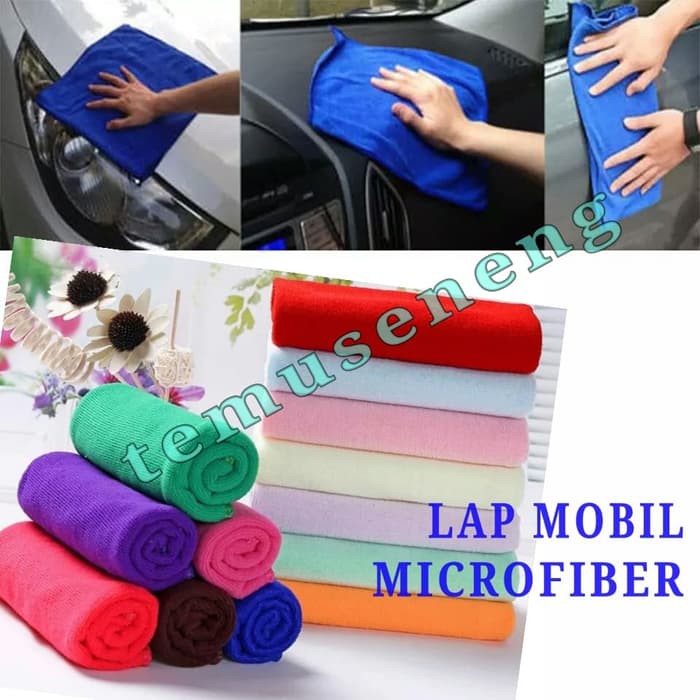 Lap Kain Cuci Mobil Motor Handuk Micro Fiber Mikrofiber Halus Lembut