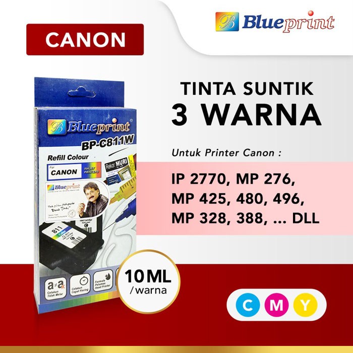 Blueprint Refill Colour Pigment Tinta Suntik Warna Pigmen Canon
