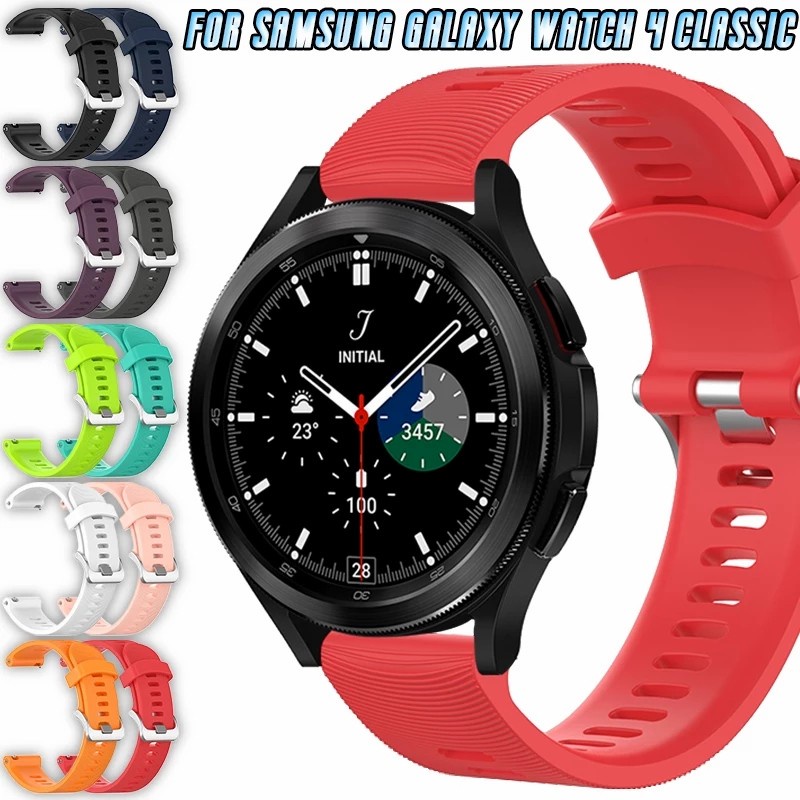 STRAP TALI JAM TANGAN - RUBBER STYLE GARMIN FR245 - FOR SAMSUNG GALAXY WATCH 4 CLASSIC 40 42 44 46MM SMARTWATCH