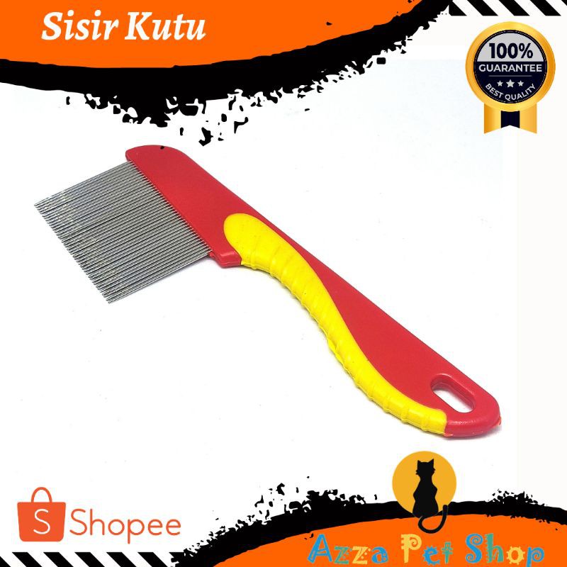 sisir kutu Kucing stainless / serit kucing / sisir pengangkat kutunkucing / peralatan grooming