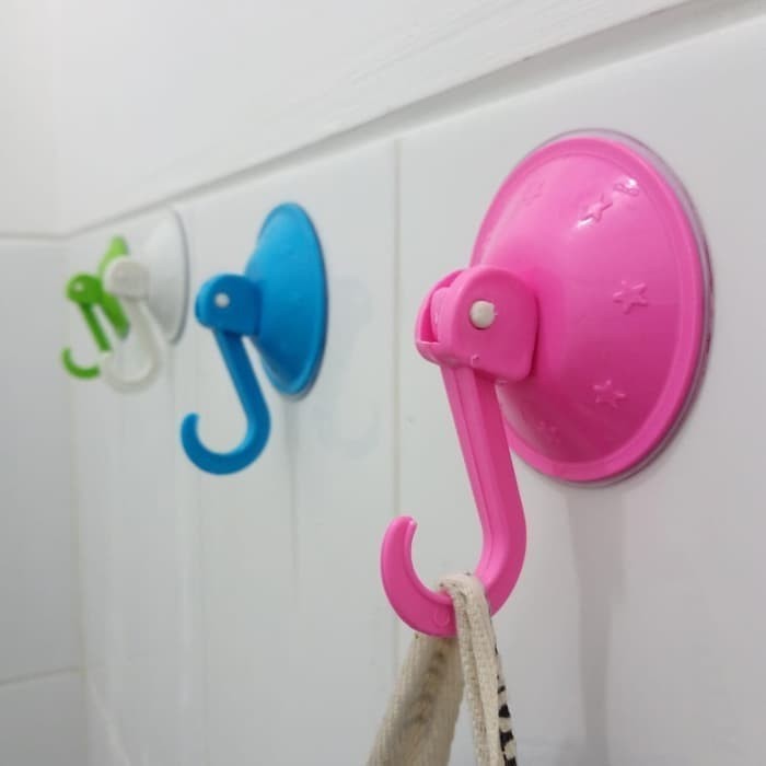 SUCTION HOOK Kait Handuk Kamar Mandi Dapur Vacuum gantungan hook