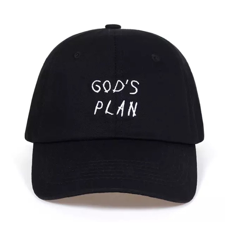 Topi Baseball Gods Plan Warna Hitam