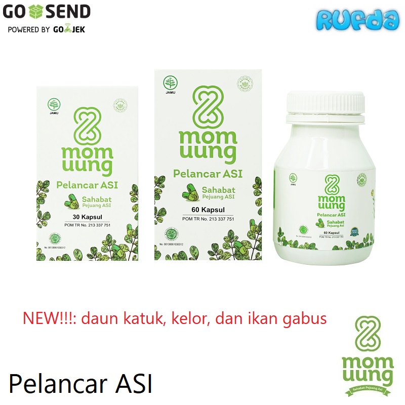 Mom Uung Breastfeeding Supplement Breastmilk Booster ASI dengan Ekstrak Moringa dan Channa MomUung