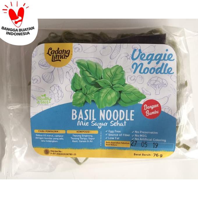 

Veggie Noodle Mie Basil Sehat 76 gr - Ladang Lima OBRAL