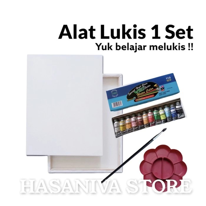  Alat  Lukis  1 Set Lengkap  Belajar Melukis Shopee Indonesia