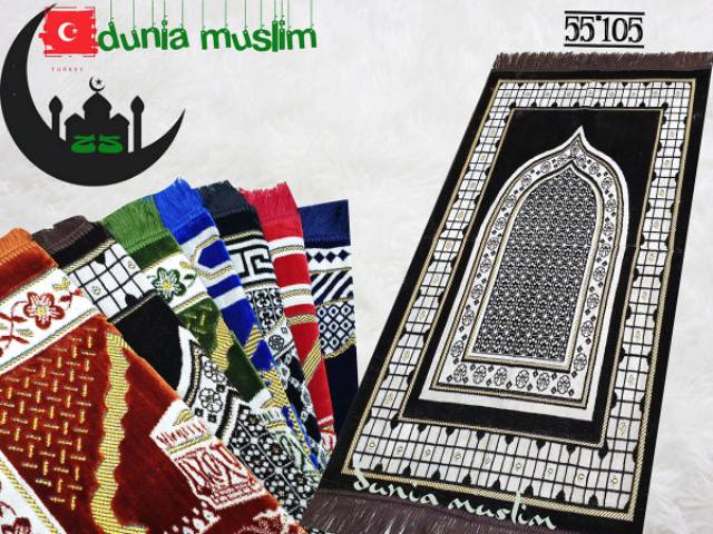 DM Sajadah Turky Turi 53x110 Tebal Halus Perlengkapan Sholat Oleh oleh Haji Umbroh