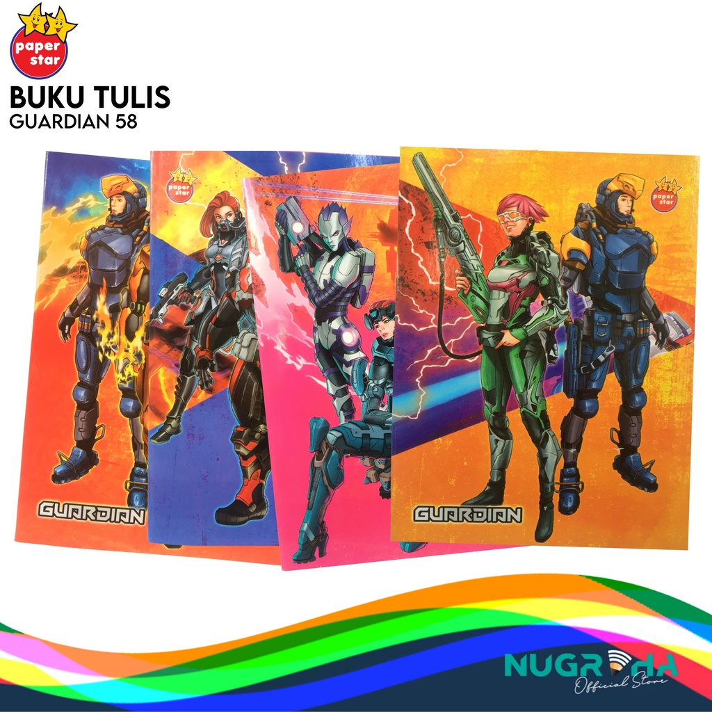 

BUKU TULIS A5 58 LEMBAR PAPERSTAR – GUARDIAN