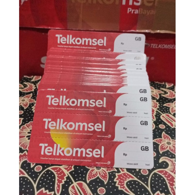 VOUCHER ZERO / VOUCHER KOSONG KALIMANTAN TELKOMSEL (3 in 1)