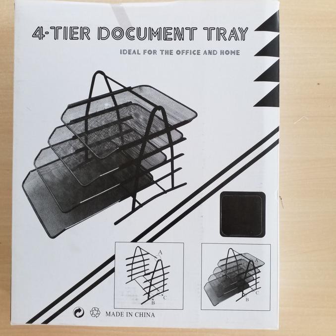

Document Tray 4 Tingkat Document Organizer Rak Kertas File Outletsherlyta