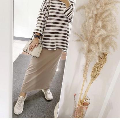 ez✺Terkini➾ VTZEN - ZEC OOTD Wanita Dress CHIKA / Dress Inner Span / Dress Polos Casual / Dress Wani