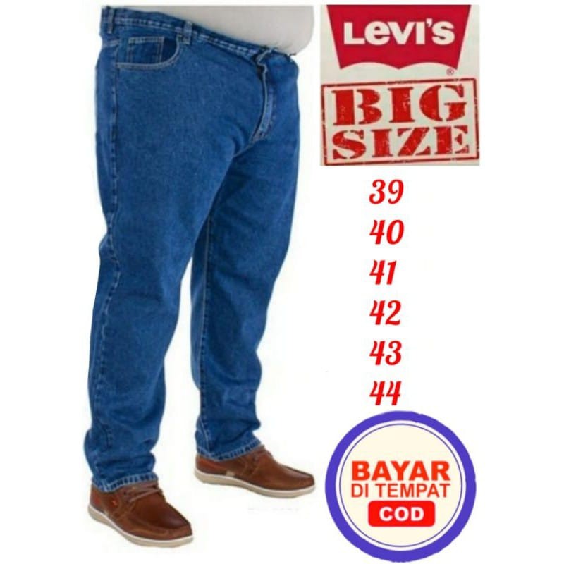 Jual Celana Jeans Panjang Pria Reguler Jumbo Big Size Jens Cowok ...