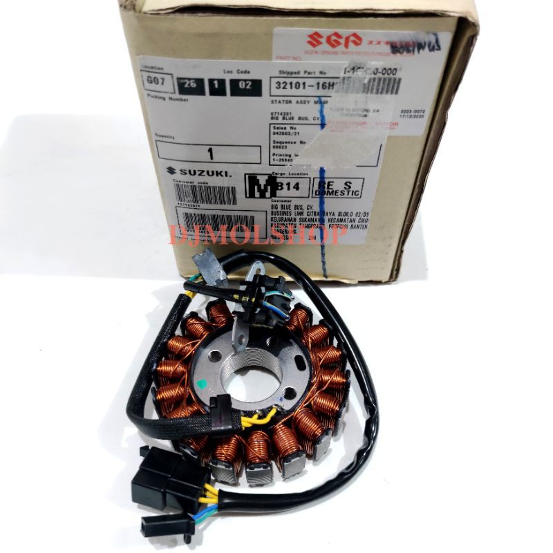 Spull Stator Assy Suzuki Shogun New 125 Injection 125 SGP 32101-16H20-000