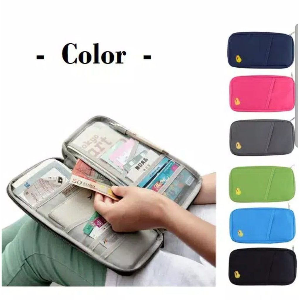 DOMPET ORGANIZER PENYIMPAN KARTU PASSPOR CARD WALLET POCKET PASSPORT