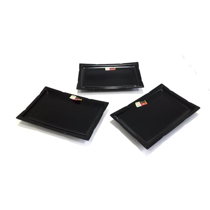 P2709 Piring Melamin Bento 9 cm Hitam Golden Dragon