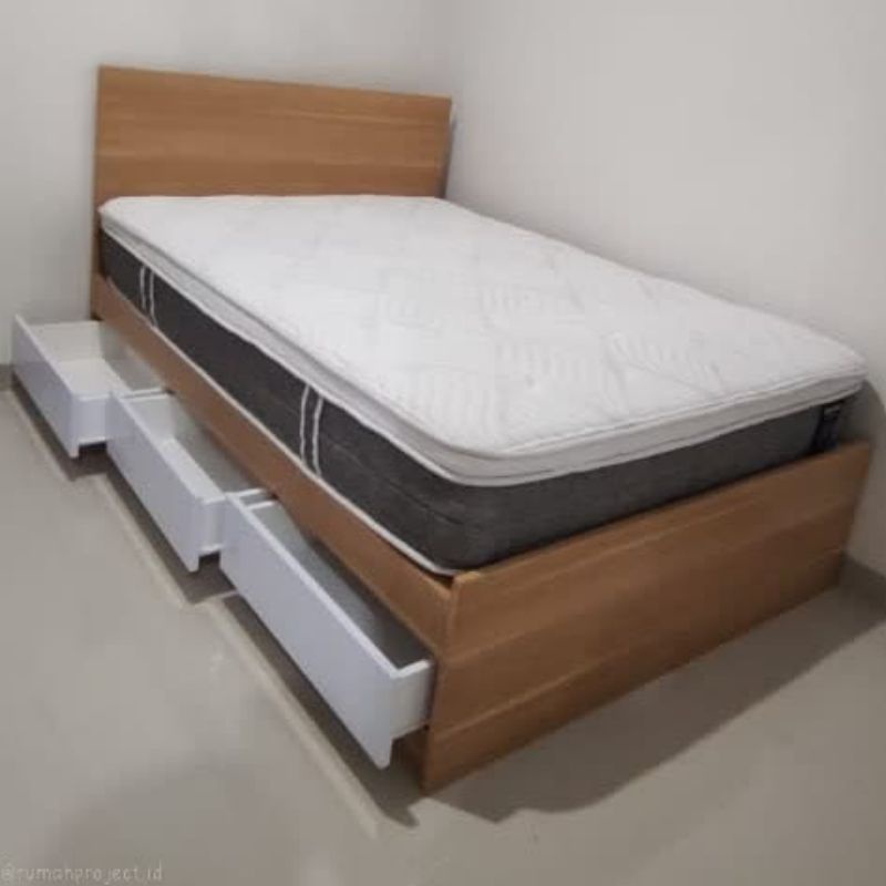 dipan single 120 x 200 / bed storage / divan storage / tempat tidur custom