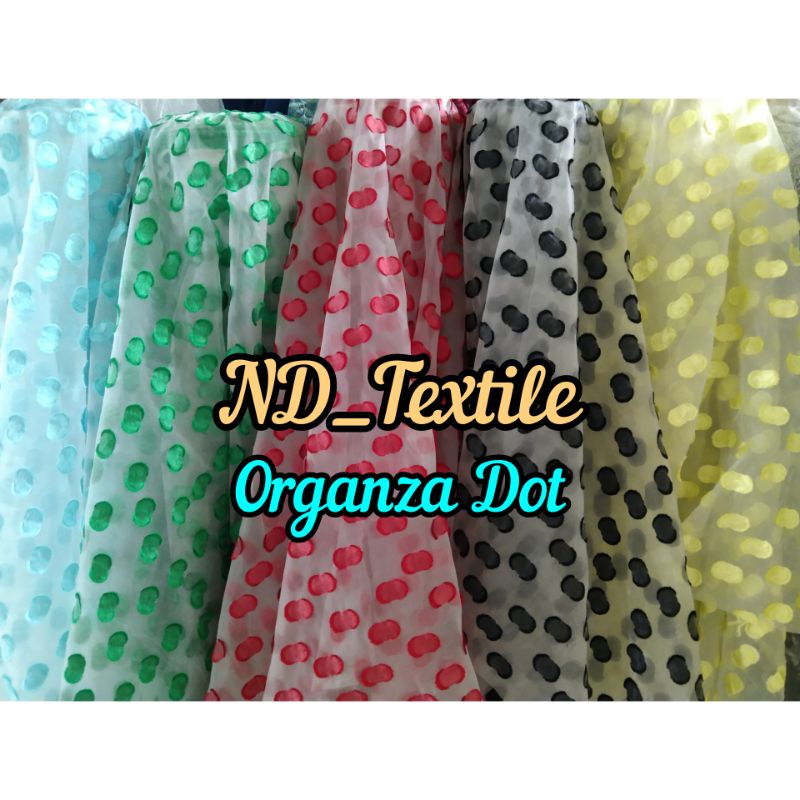 Kain ORGANZA DOT/Harga Tertera 1/2(0.5