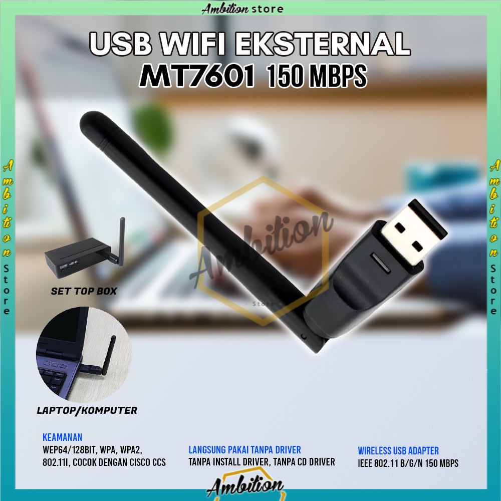 MT7601 [Bisa Bayar Ditempat]  USB Wifi Dongle Receiver Parabola dan Terrestrial DVB-T2