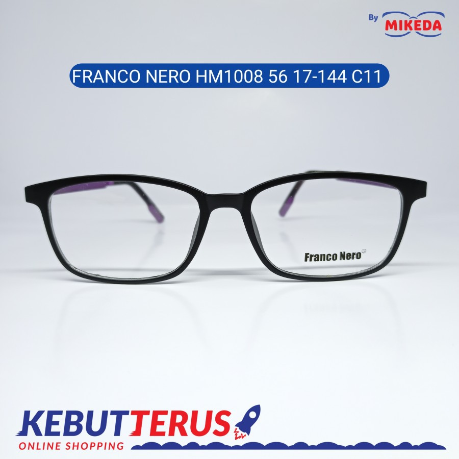 Mikeda - Frame Kacamata Franco Nero Hm1008 C11 + Lensa ( Minus / Cylinder )