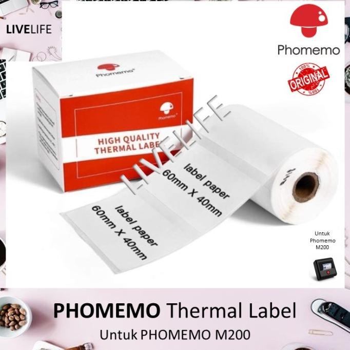 

PHOMEMO Thermal Label Sticker untuk PHOMEMO M200 Star Seller Termurah