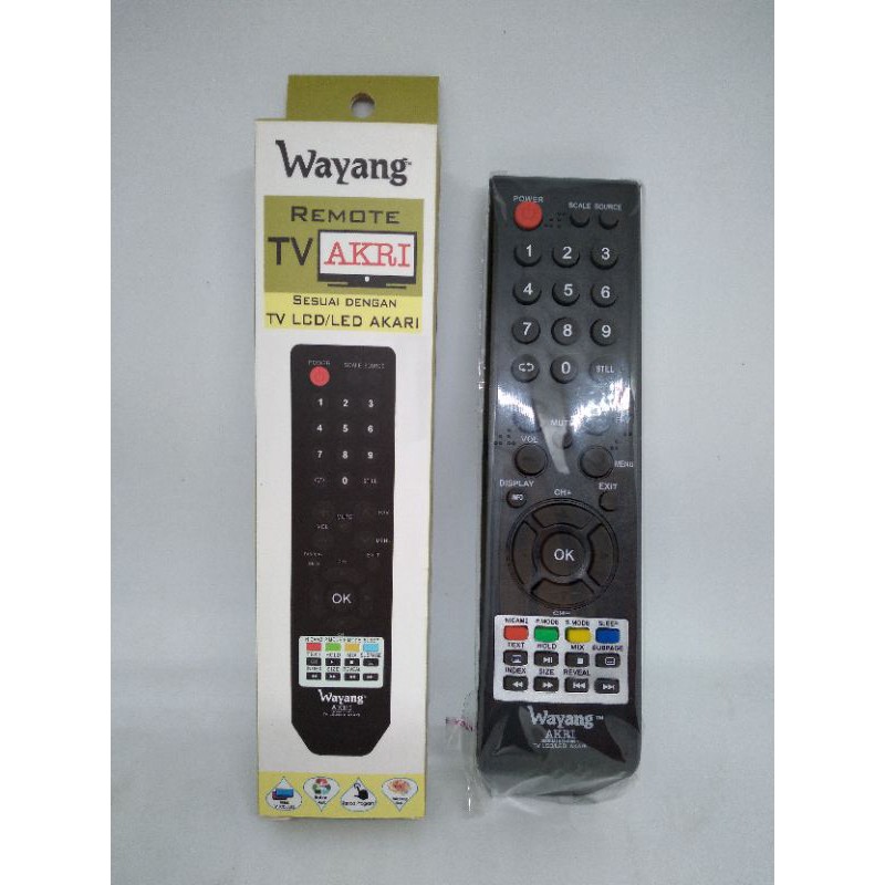 REMOTE REMOT TV AKARI LED LCD SEPERTI ORIGINAL