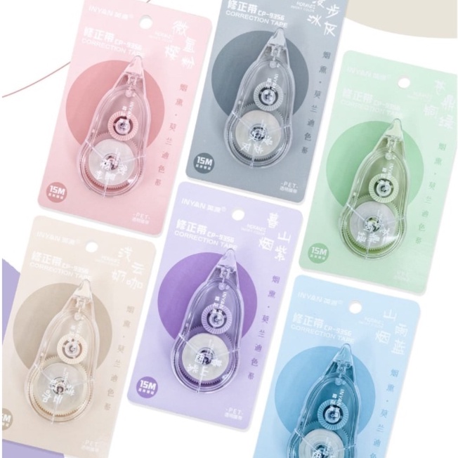 

Pastel Color Correction Tape / Tipe X kertas / Tip-X Roll / PIta koreksi