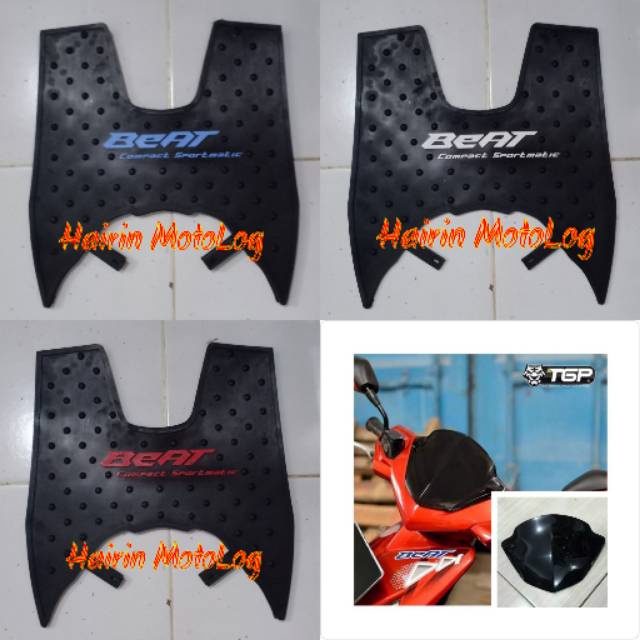 Bordes Karpet Beat Lama Karbu + Visor Beat Lama Karbu TGP