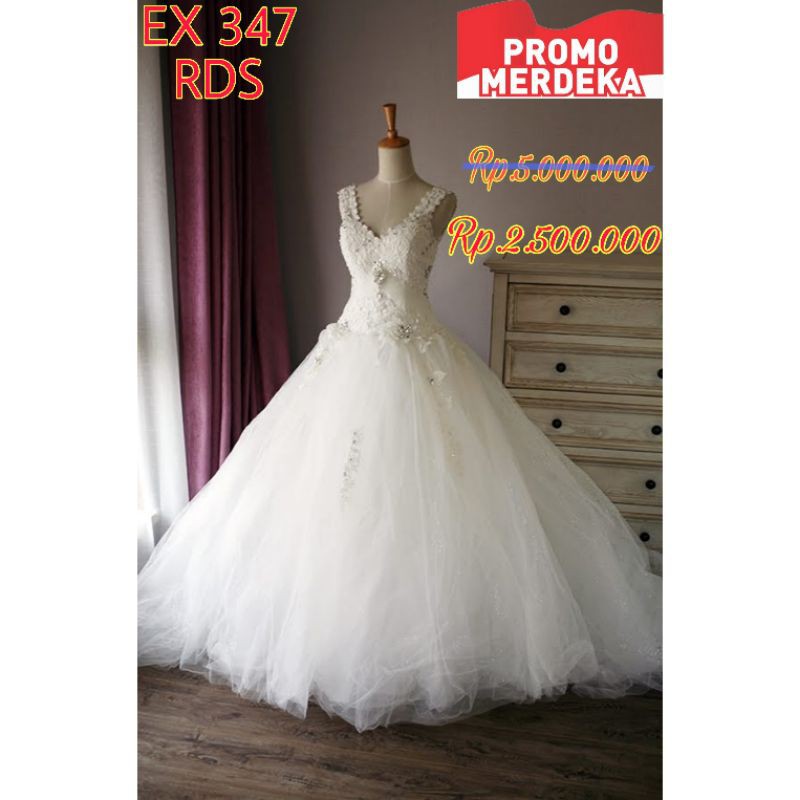 Gaun Pengantin BARU EX 347